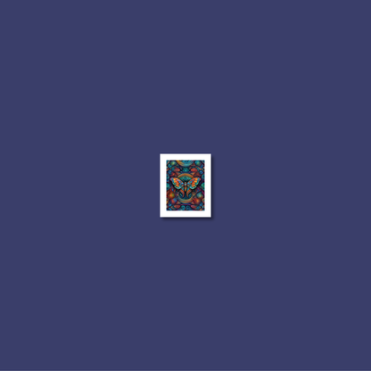 ABSTRACT MOTH **UNFRAMED ART PRINT**