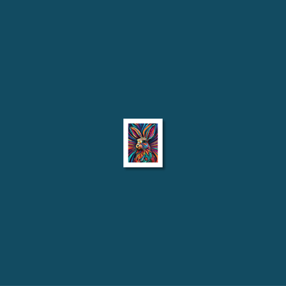 ABSTRACT RABBIT **UNFRAMED ART PRINT**