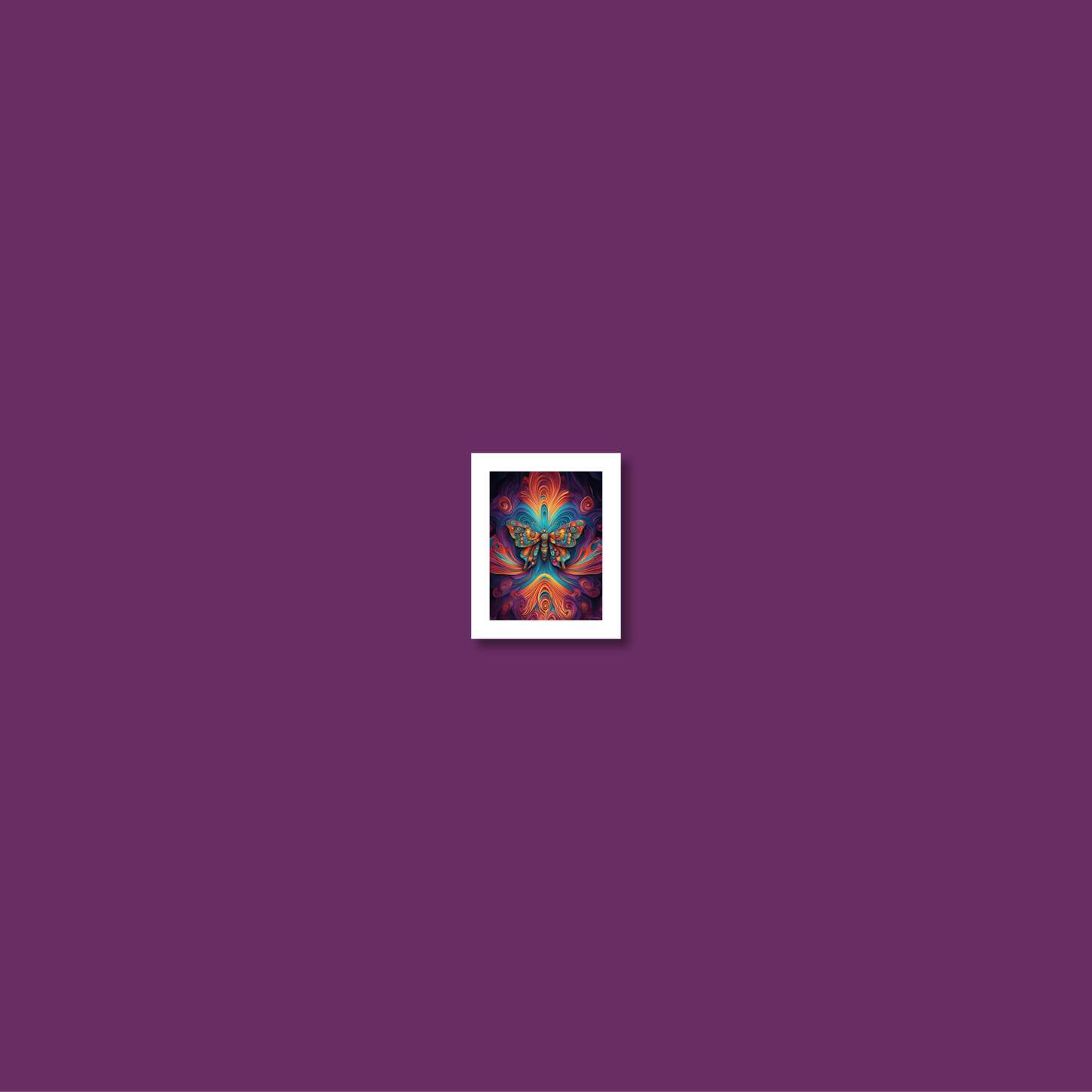 ABSTRACT BUTTERFLY **UNFRAMED ART PRINT**