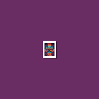 ABSTRACT BUTTERFLY **UNFRAMED ART PRINT**