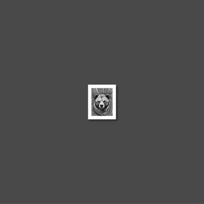 ABSTRACT BEAR **UNFRAMED ART PRINT**