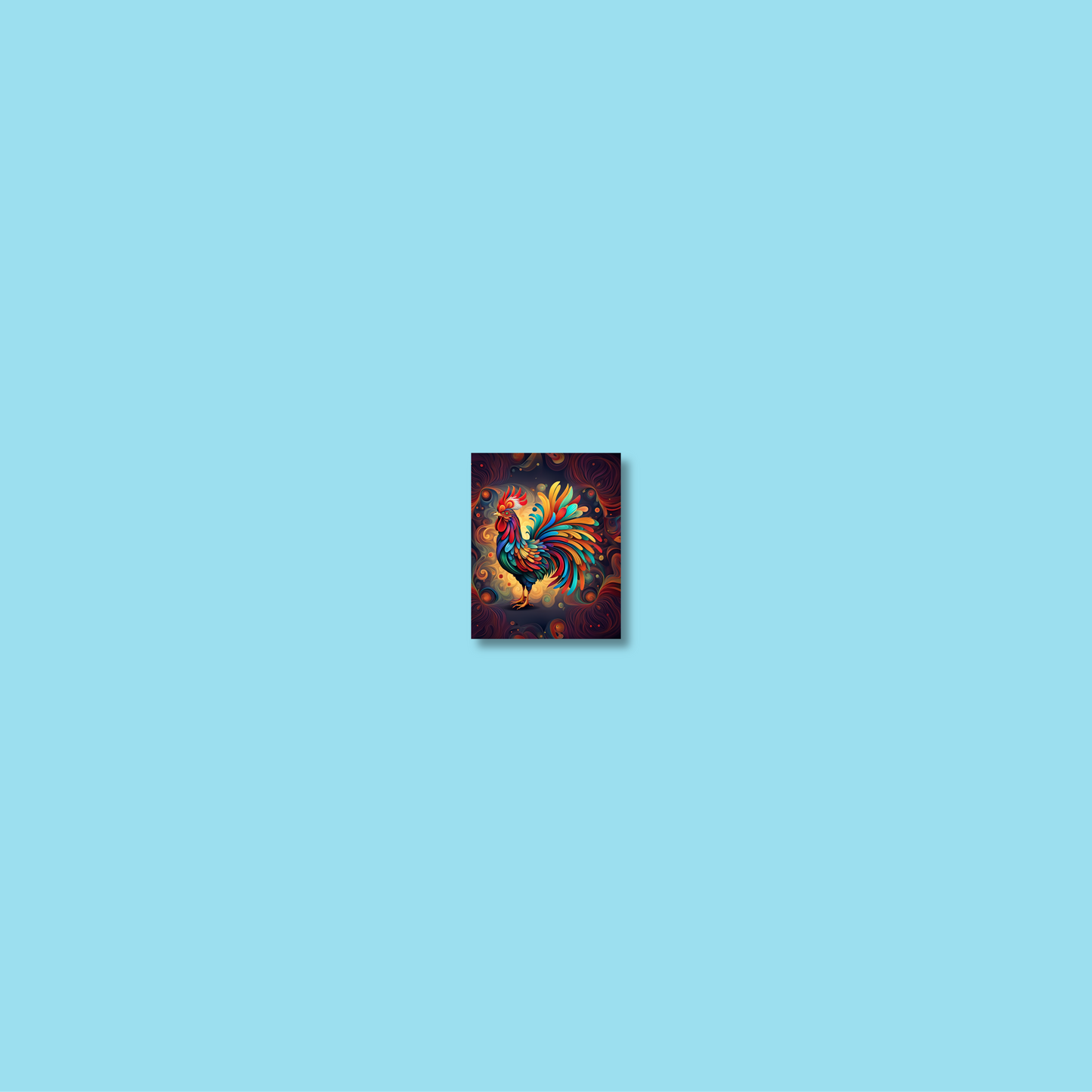 ABSTRACT COCKEREL **UNFRAMED ART PRINT**