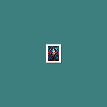 ABSTRACT ELEPHANT **UNFRAMED ART PRINT**