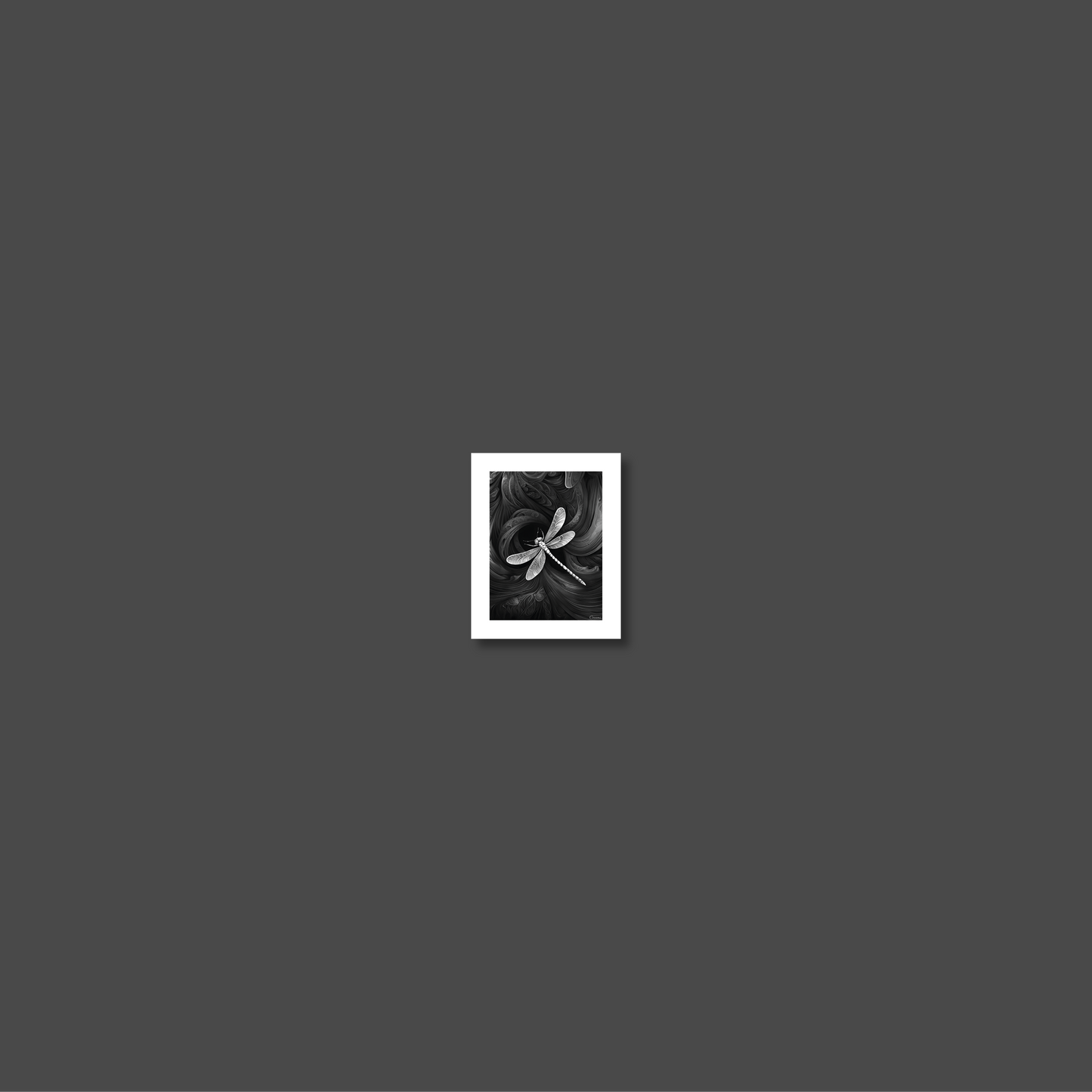 ABSTRACT DRAGONFLY **UNFRAMED ART PRINT**