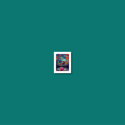 ABSTRACT DOLPHIN **UNFRAMED ART PRINT**