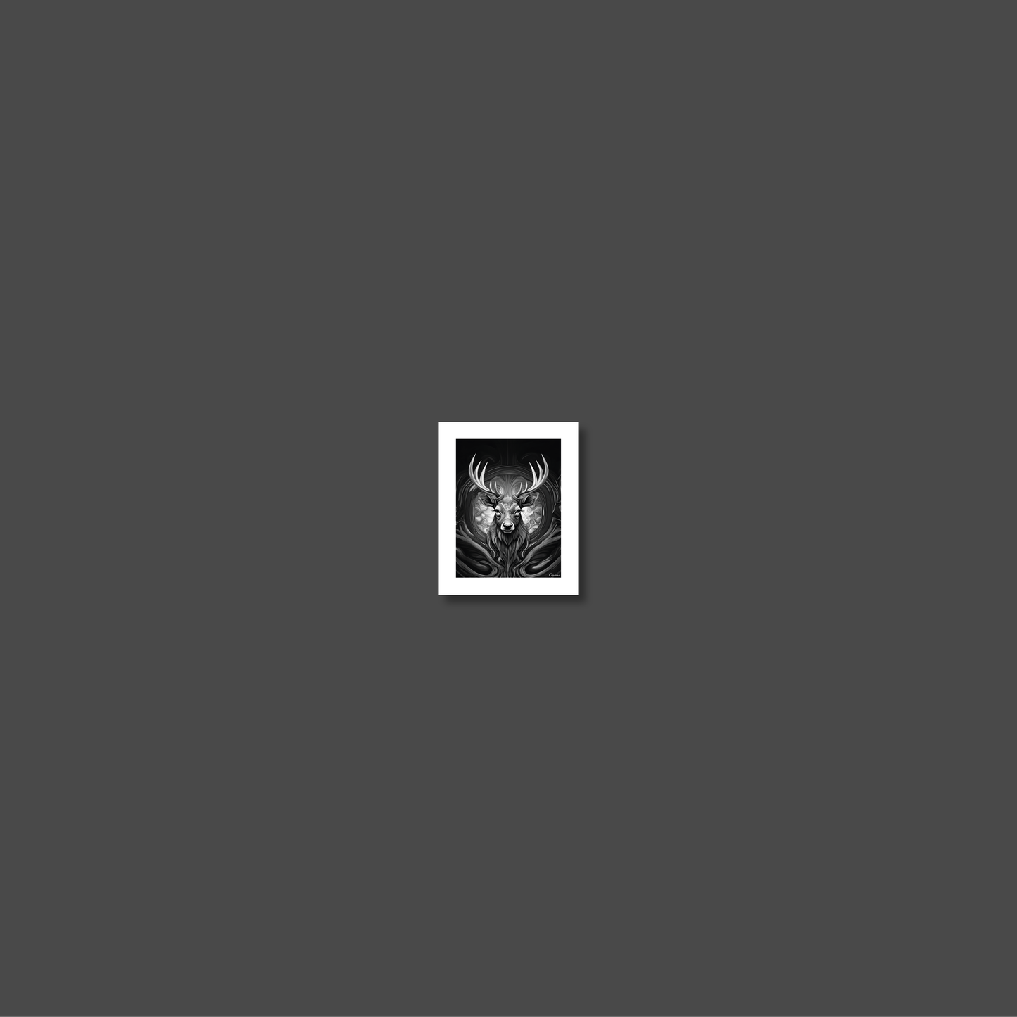 ABSTRACT STAG **UNFRAMED ART PRINT**