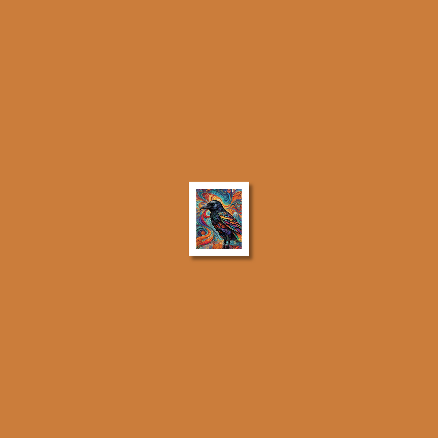 ABSTRACT CROW **UNFRAMED ART PRINT**