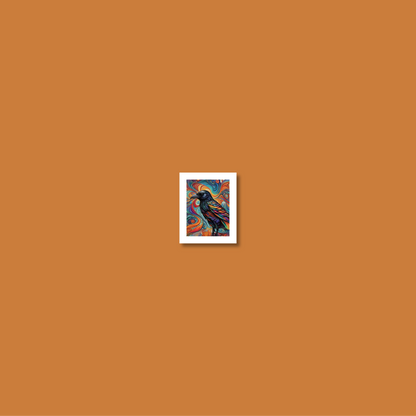 ABSTRACT CROW **UNFRAMED ART PRINT**
