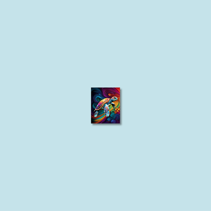 ABSTRACT TURTLE **UNFRAMED ART PRINT**