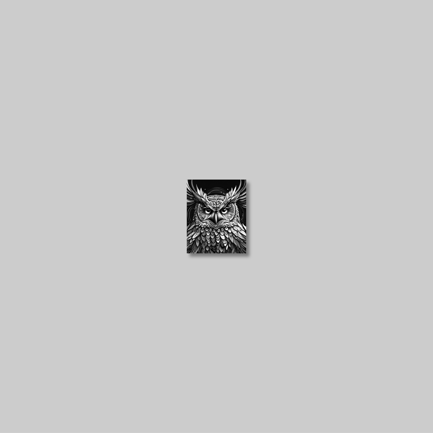 ABSTRACT OWL **UNFRAMED ART PRINT**