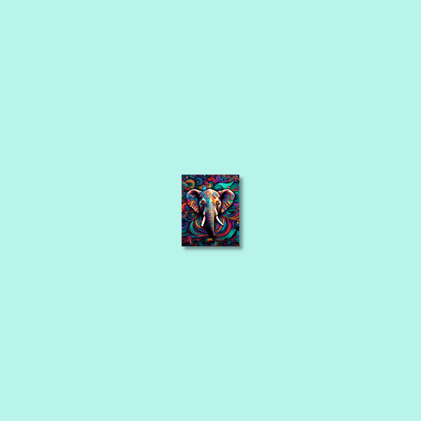 ABSTRACT ELEPHANT **UNFRAMED ART PRINT**