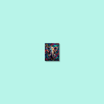 ABSTRACT ELEPHANT **UNFRAMED ART PRINT**