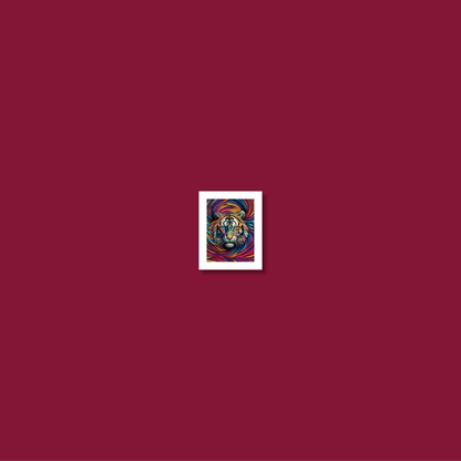 ABSTRACT TIGER **UNFRAMED ART PRINT**