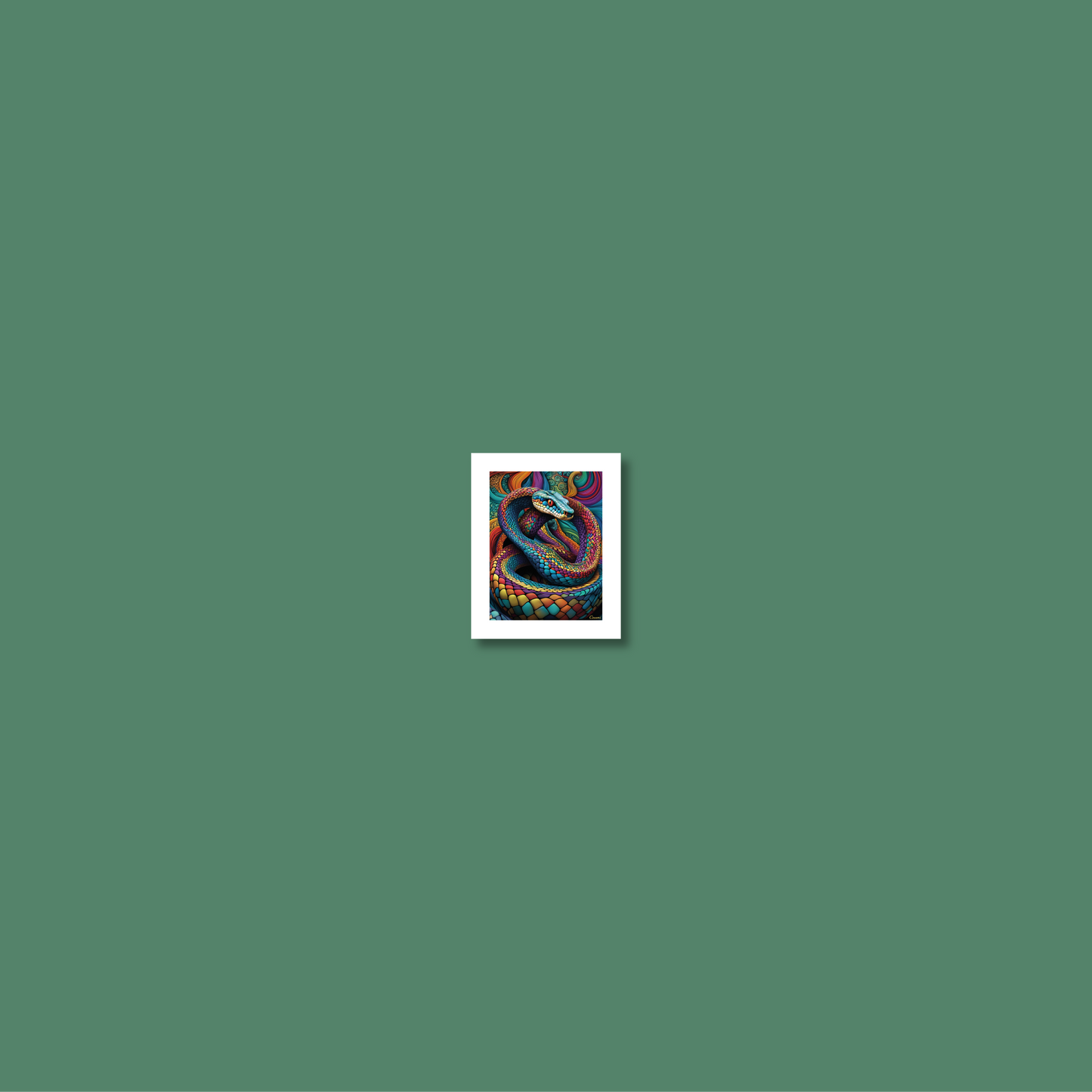 ABSTRACT COBRA **UNFRAMED ART PRINT**