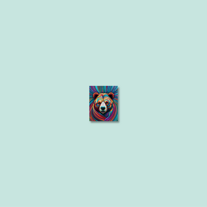 ABSTRACT BEAR **UNFRAMED ART PRINT**