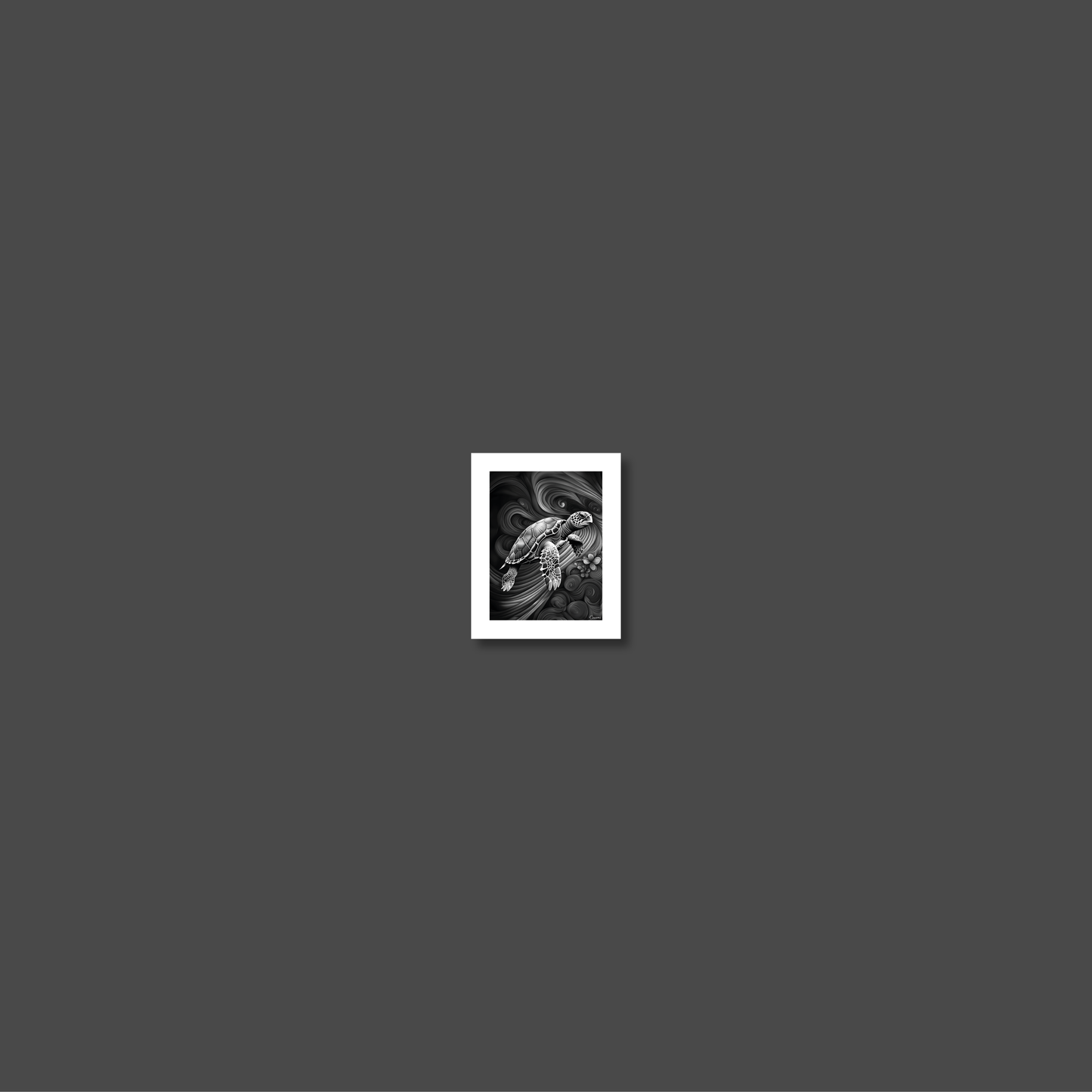 ABSTRACT TURTLE **UNFRAMED ART PRINT**
