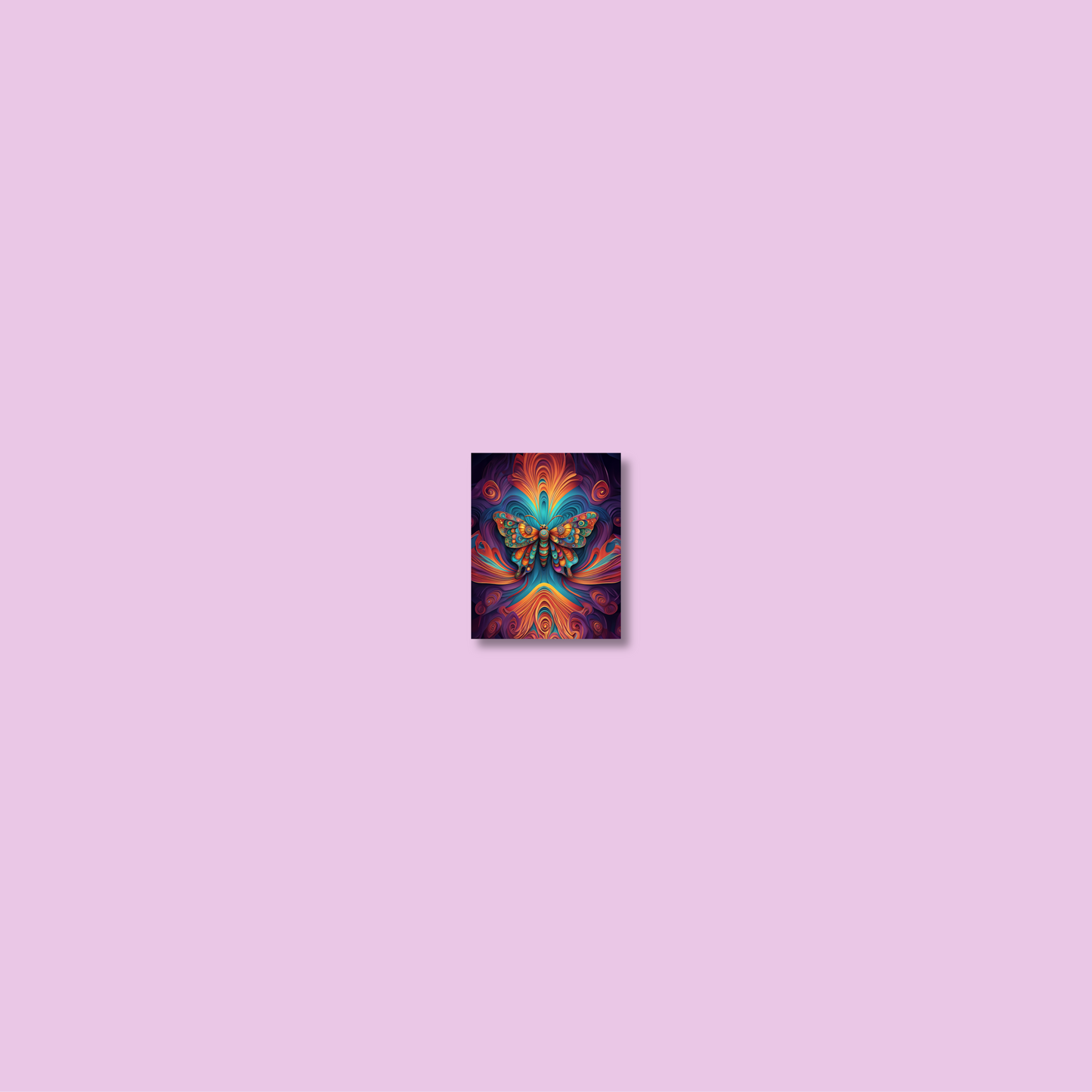 ABSTRACT BUTTERFLY **UNFRAMED ART PRINT**