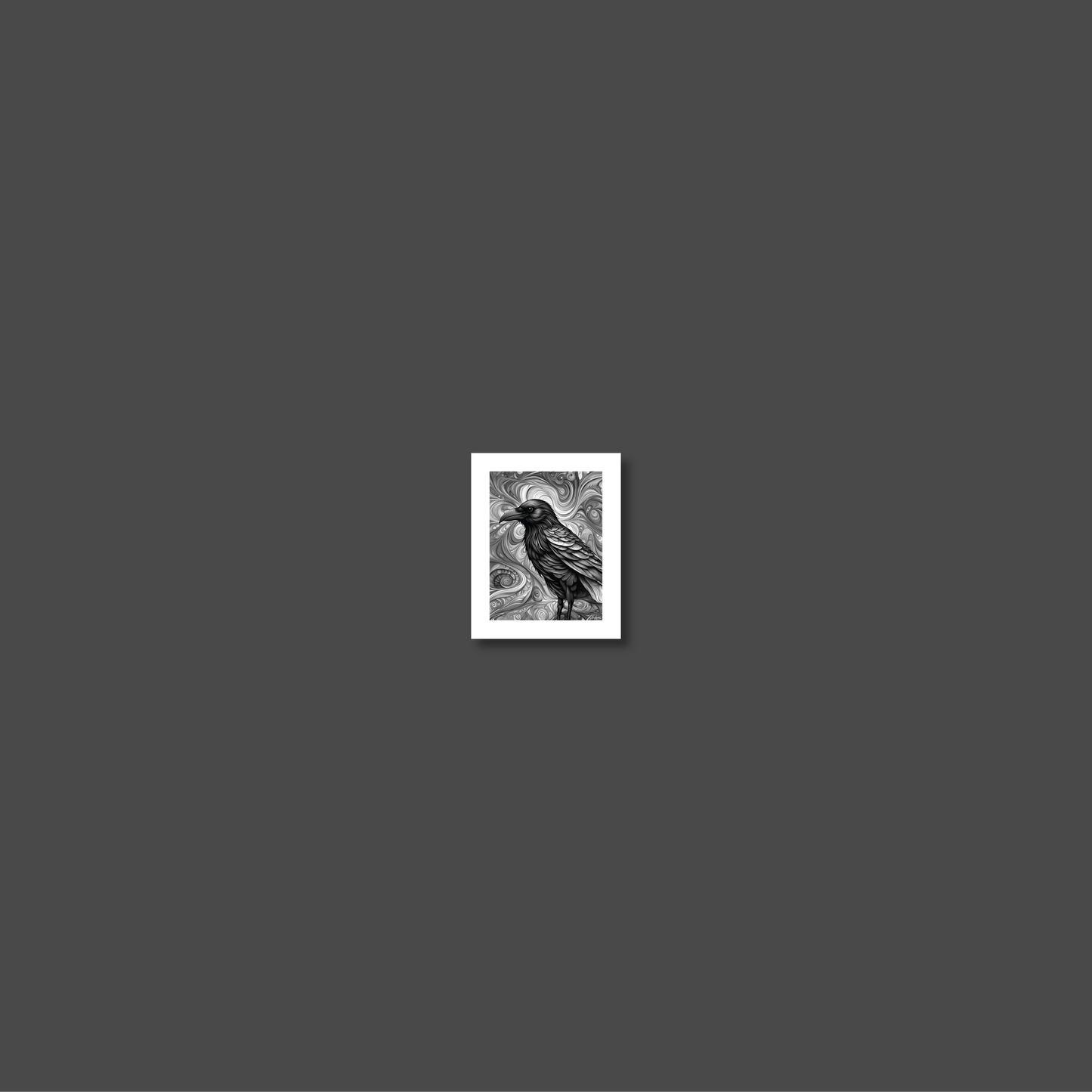ABSTRACT CROW **UNFRAMED ART PRINT**