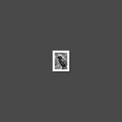 ABSTRACT CROW **UNFRAMED ART PRINT**