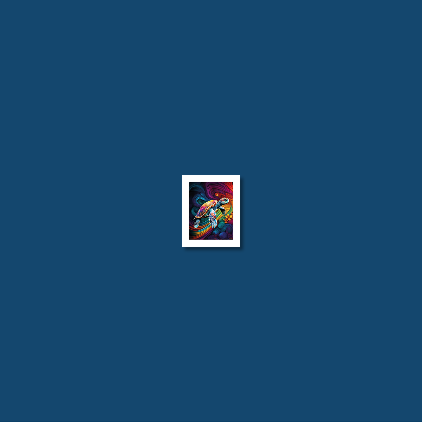 ABSTRACT TURTLE **UNFRAMED ART PRINT**