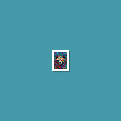 ABSTRACT BEAR **UNFRAMED ART PRINT**