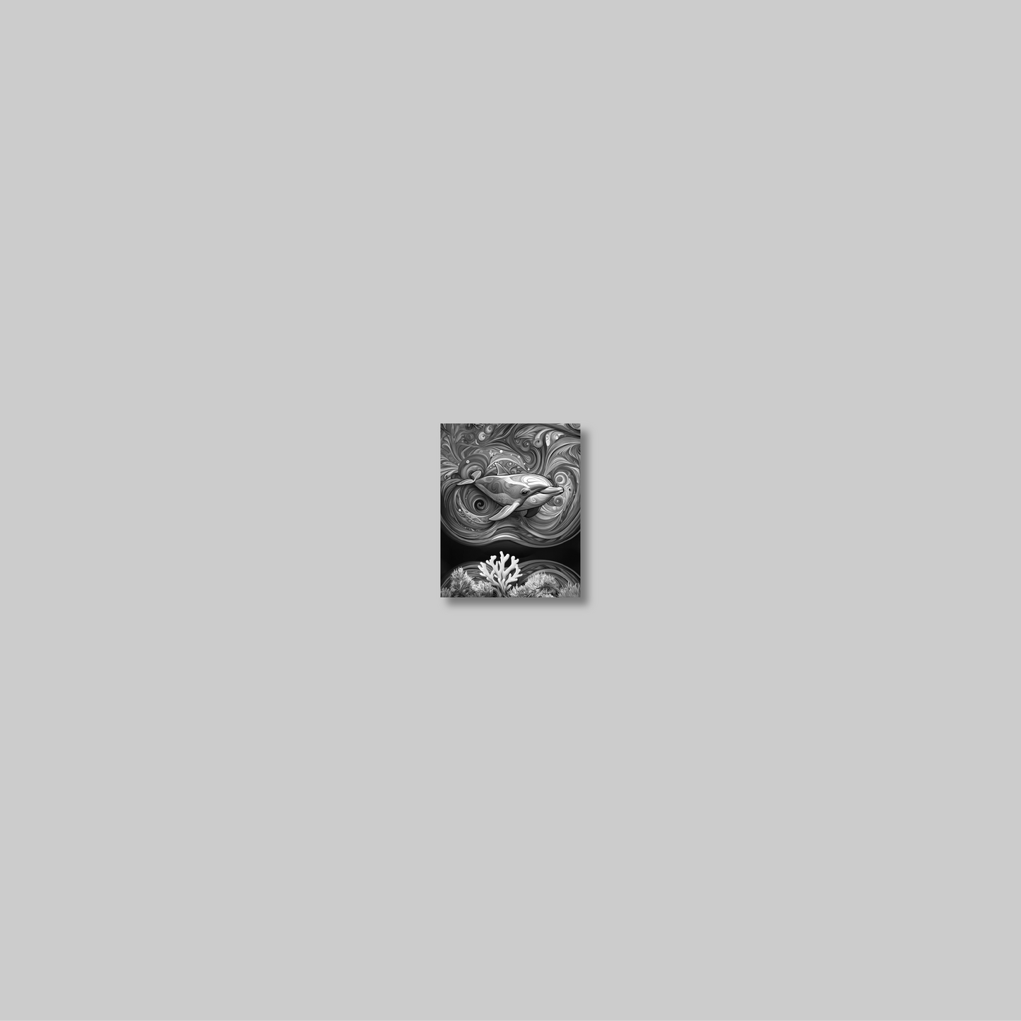 ABSTRACT DOLPHIN **UNFRAMED ART PRINT**