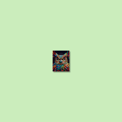 ABSTRACT OWL **UNFRAMED ART PRINT**