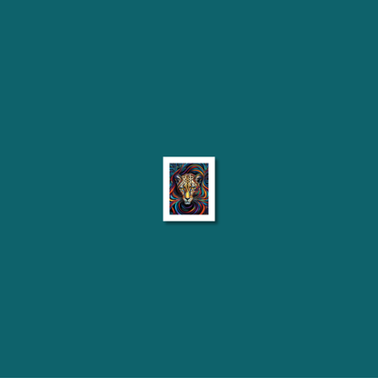 ABSTRACT LEOPARD **UNFRAMED ART PRINT**