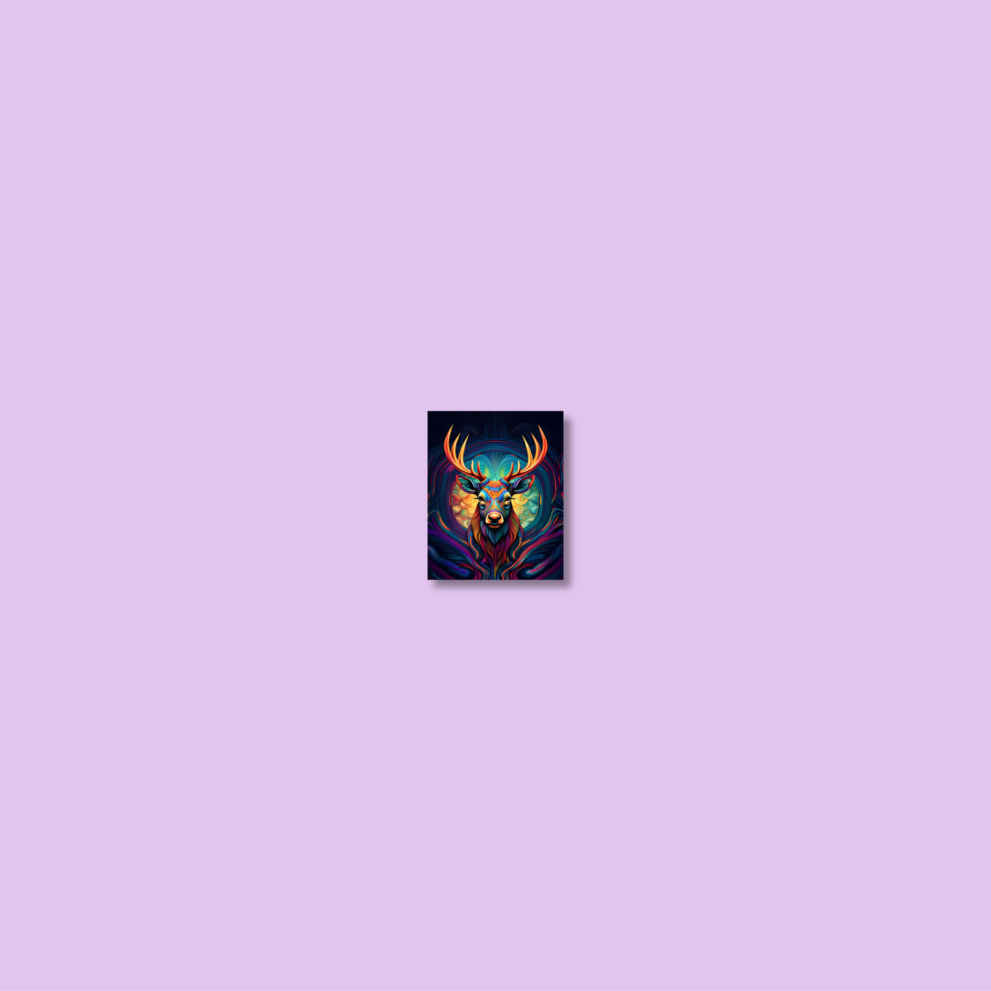 ABSTRACT STAG **UNFRAMED ART PRINT**