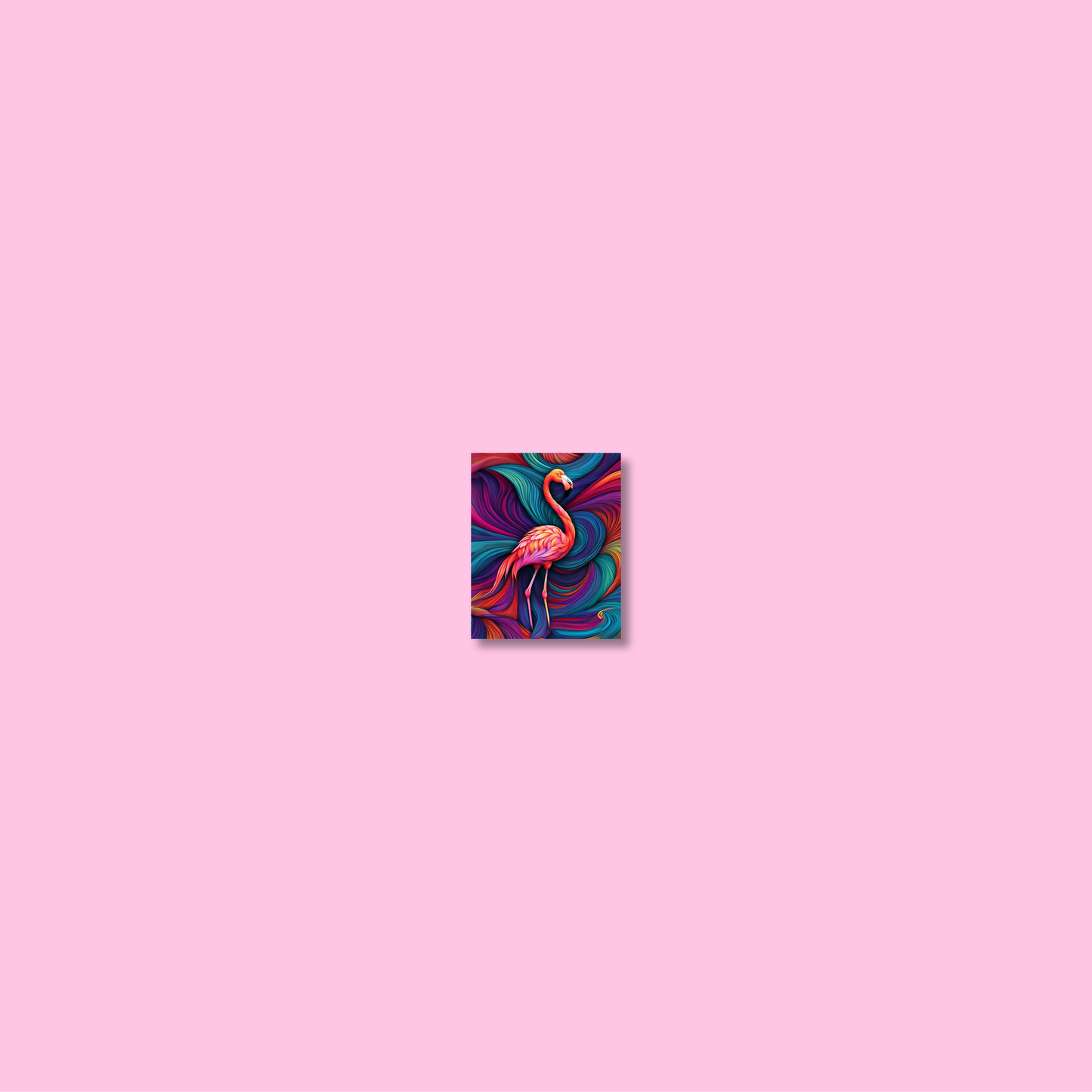 ABSTRACT FLAMINGO **UNFRAMED ART PRINT**