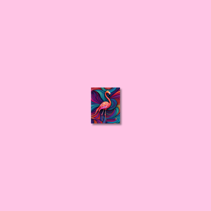ABSTRACT FLAMINGO **UNFRAMED ART PRINT**