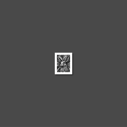 ABSTRACT RABBIT **UNFRAMED ART PRINT**