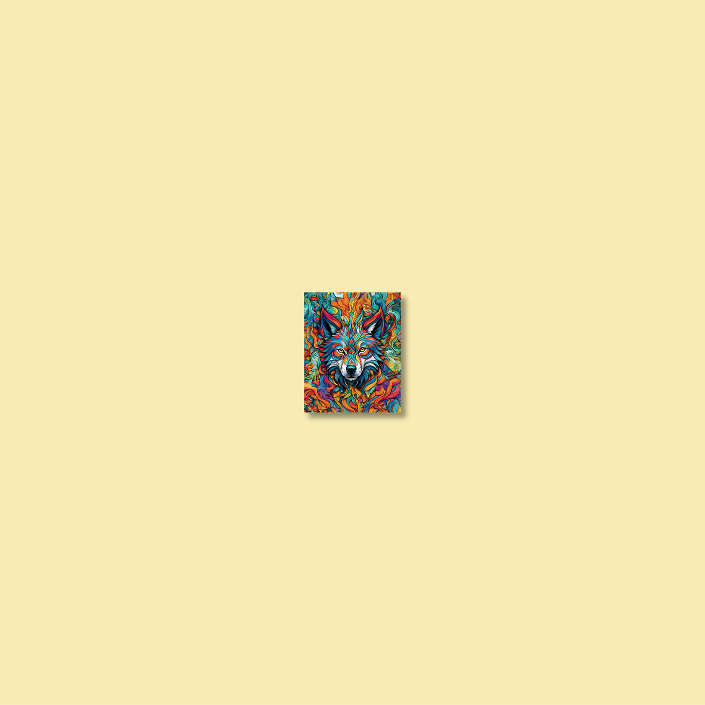 ABSTRACT WOLF **UNFRAMED ART PRINT**