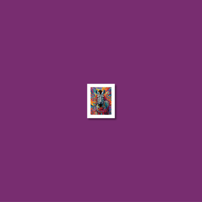 ABSTRACT ZEBRA **UNFRAMED ART PRINT**