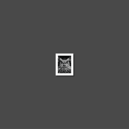 ABSTRACT OWL **UNFRAMED ART PRINT**