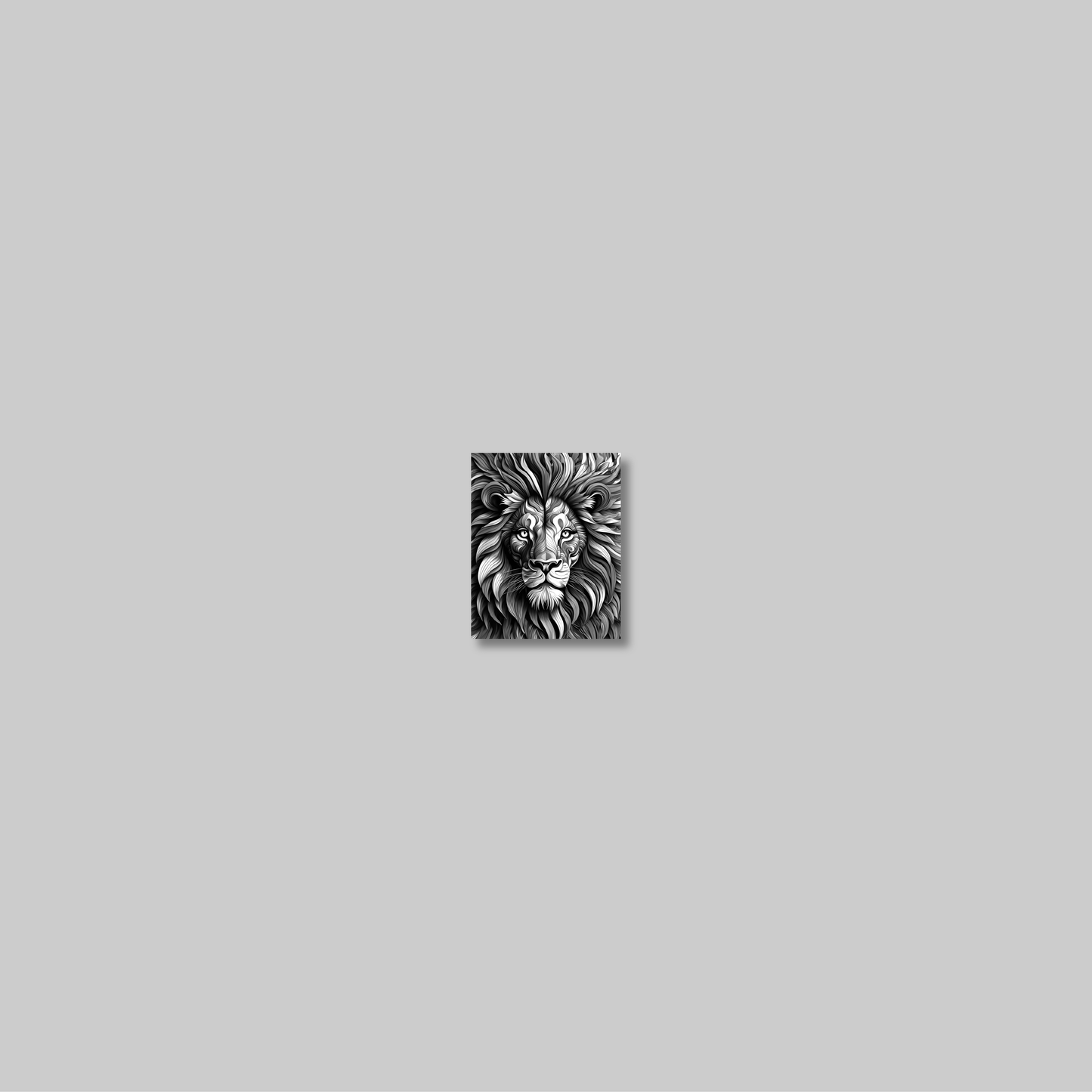 ABSTRACT LION **UNFRAMED ART PRINT**