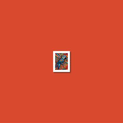 ABSTRACT PARROT **UNFRAMED ART PRINT**