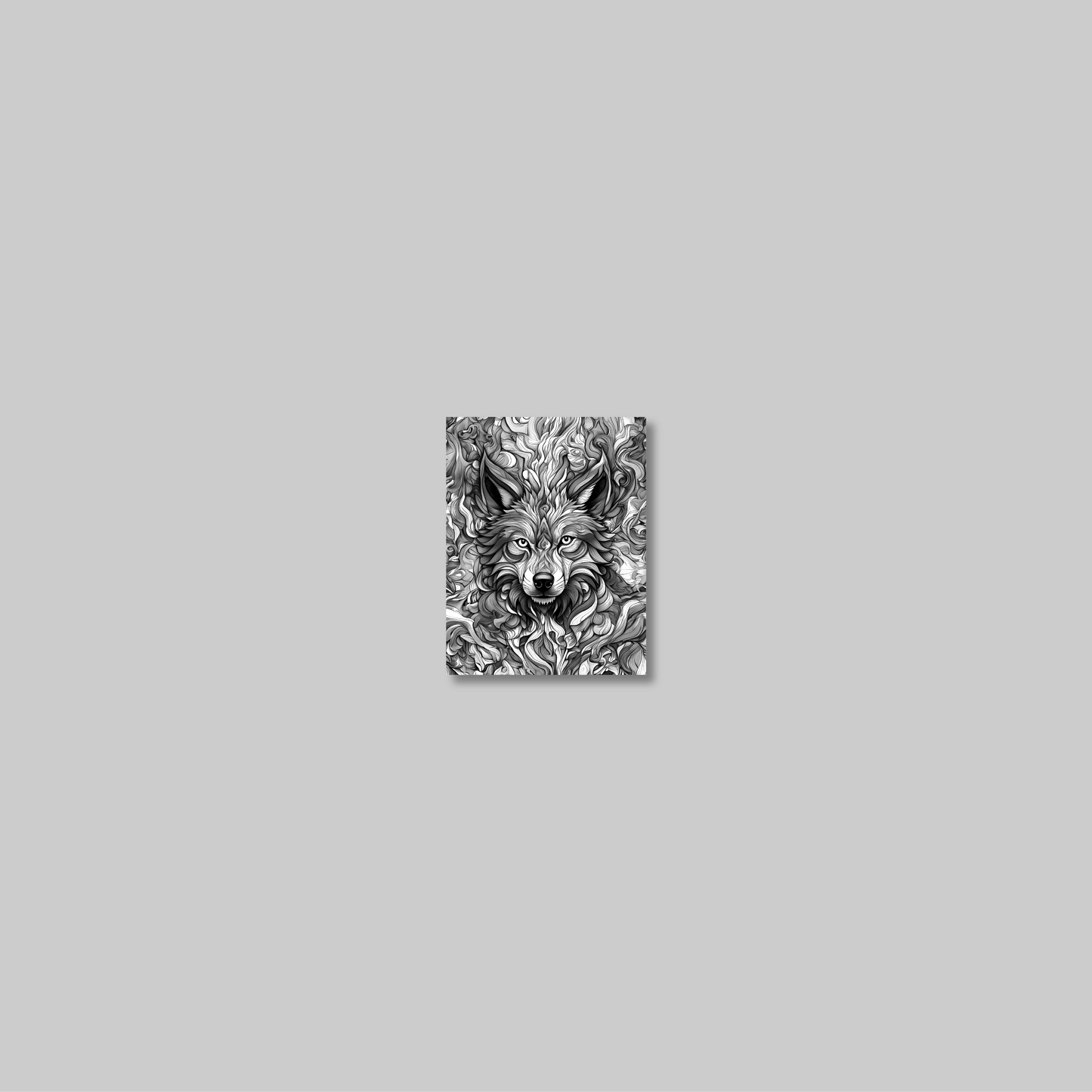 ABSTRACT WOLF **UNFRAMED ART PRINT**