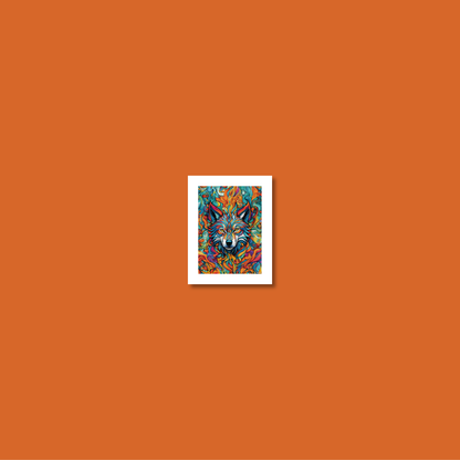 ABSTRACT WOLF **UNFRAMED ART PRINT**