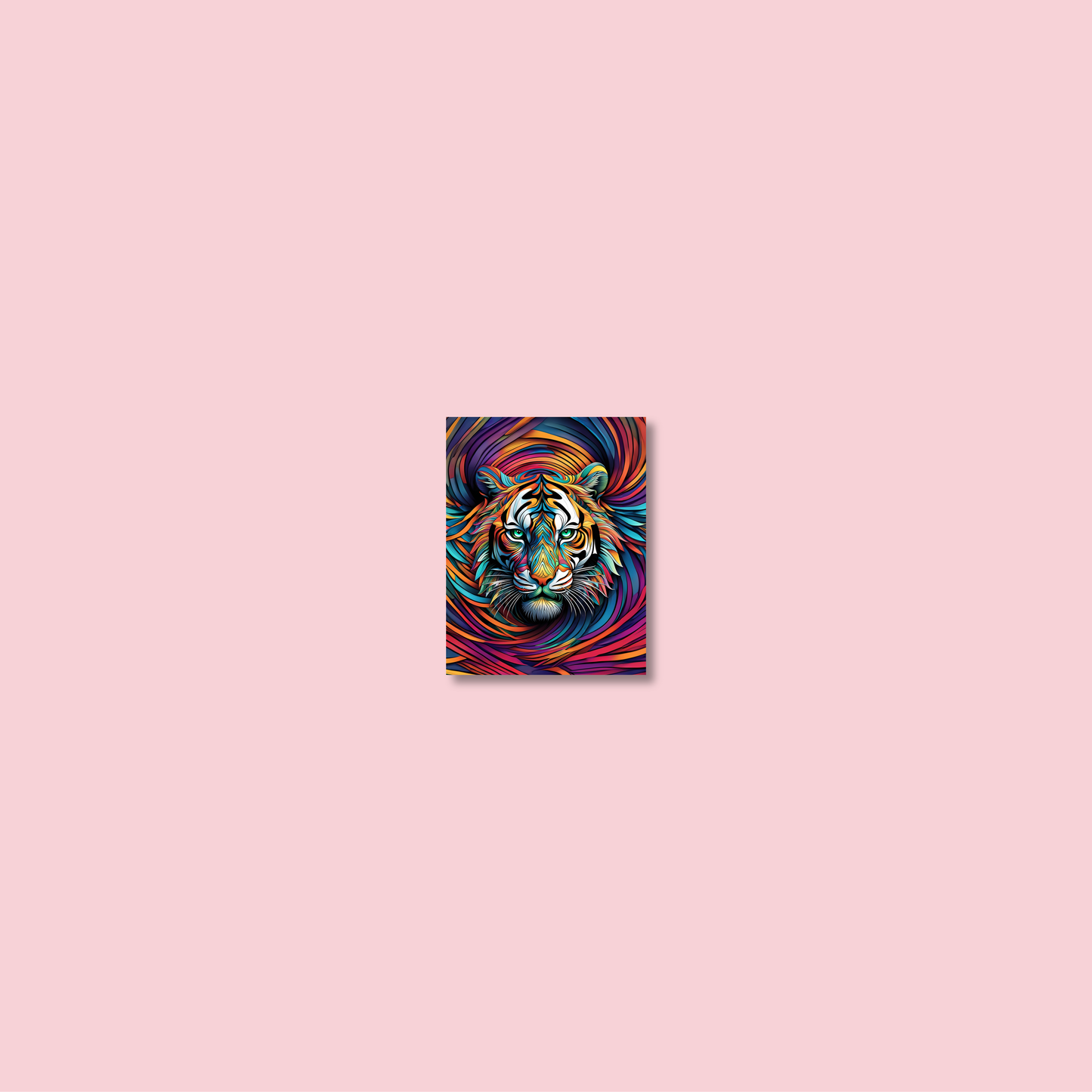 ABSTRACT TIGER **UNFRAMED ART PRINT**