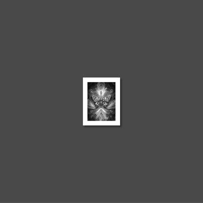 ABSTRACT BUTTERFLY **UNFRAMED ART PRINT**
