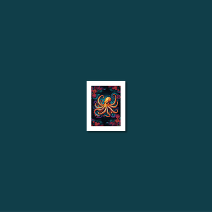 ABSTRACT OCTOPUS **UNFRAMED ART PRINT**