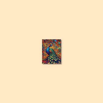 ABSTRACT PEACOCK **UNFRAMED ART PRINT**