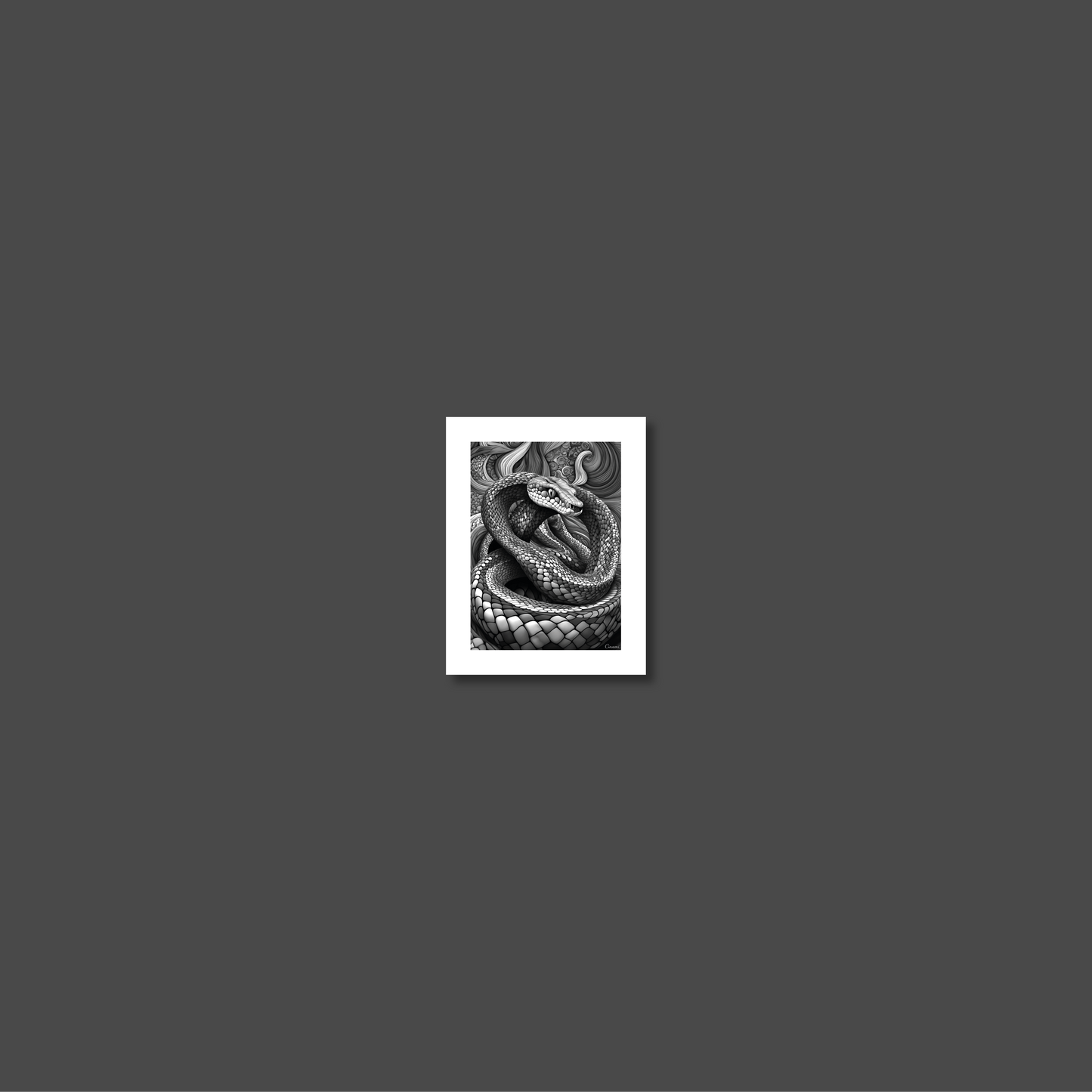 ABSTRACT COBRA **UNFRAMED ART PRINT**