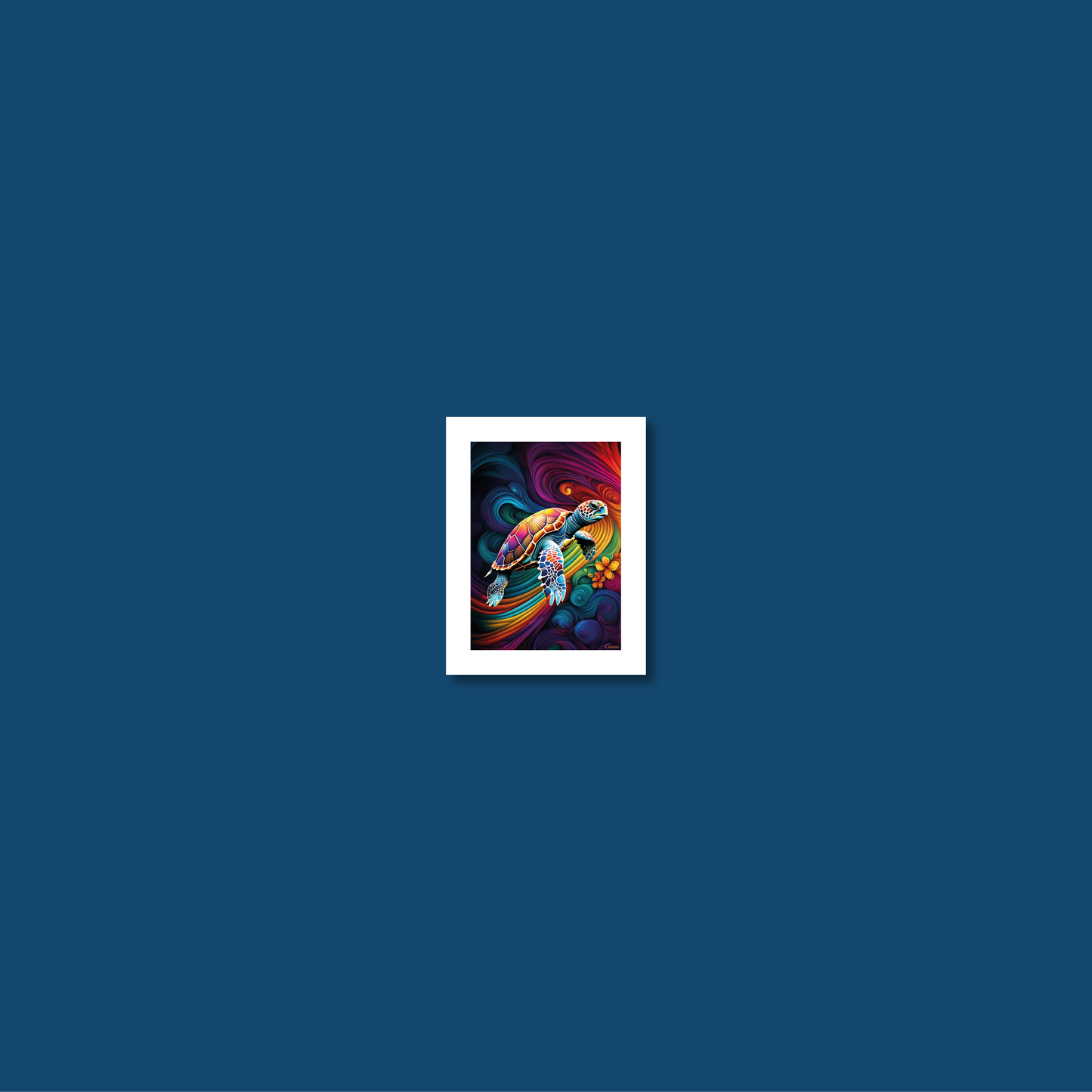 ABSTRACT TURTLE **UNFRAMED ART PRINT**