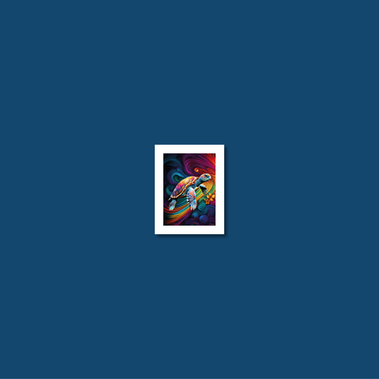 ABSTRACT TURTLE **UNFRAMED ART PRINT**