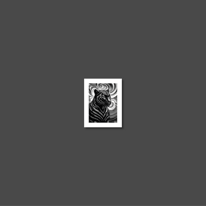 ABSTRACT BLACK PANTHER **UNFRAMED ART PRINT**