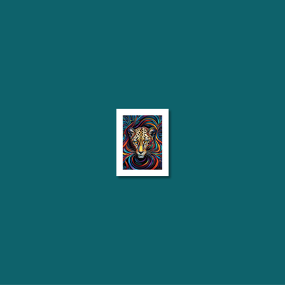 ABSTRACT LEOPARD **UNFRAMED ART PRINT**