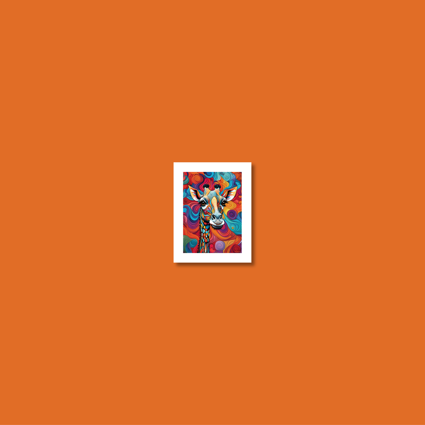 ABSTRACT GIRAFFE **UNFRAMED ART PRINT**