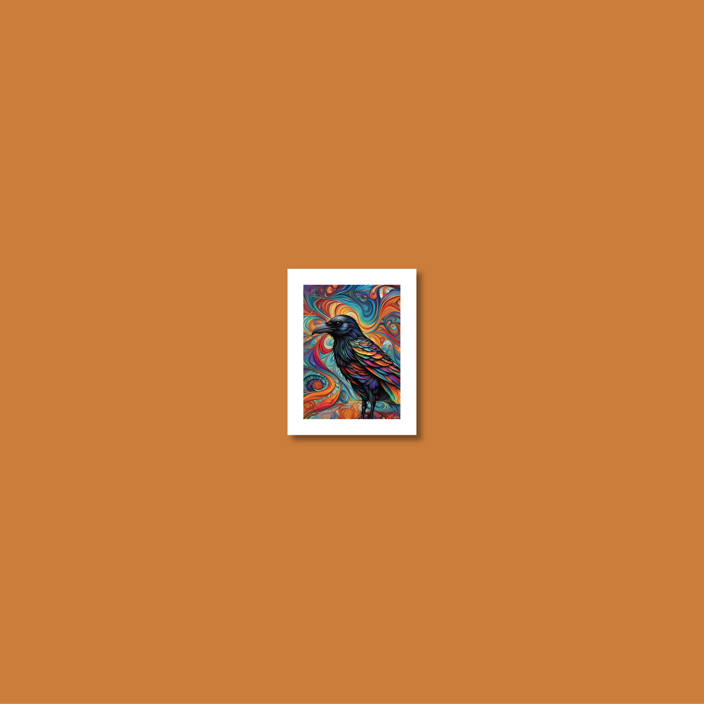 ABSTRACT CROW **UNFRAMED ART PRINT**